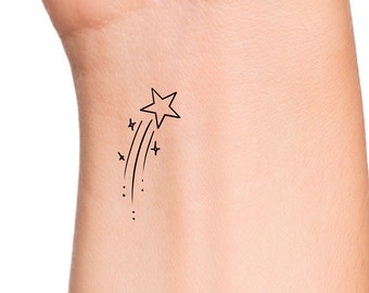 Shooting Star Temporary Tattoo / Star Tattoo / Sun Tattoo / - Etsy Australia Shooting Star Temporary Tattoo / Star Tattoo / Sun Tattoo / - Etsy Australia