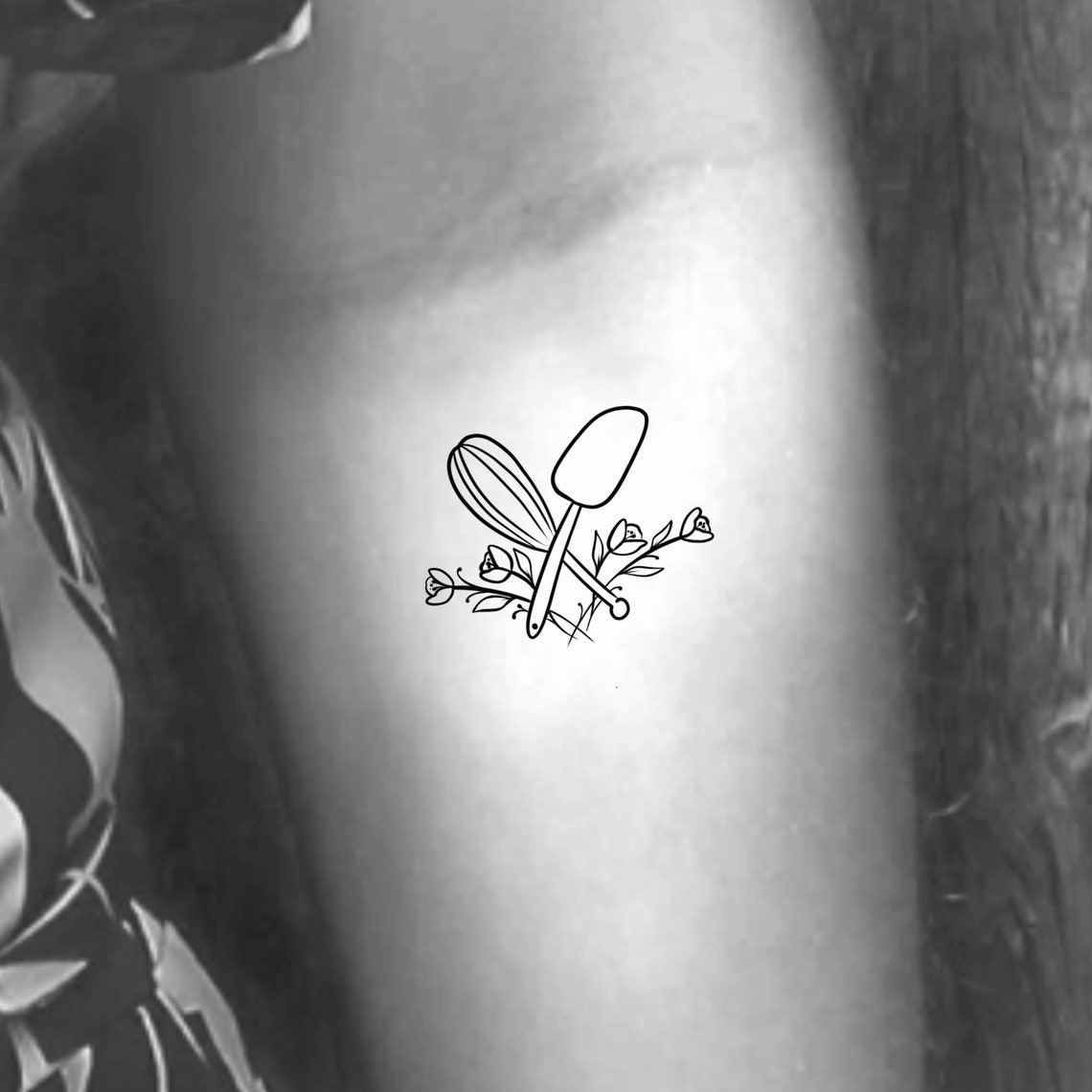 Spatula Whisk Temporary Tattoo / Cooking Tattoo / Food Tattoo Etsy