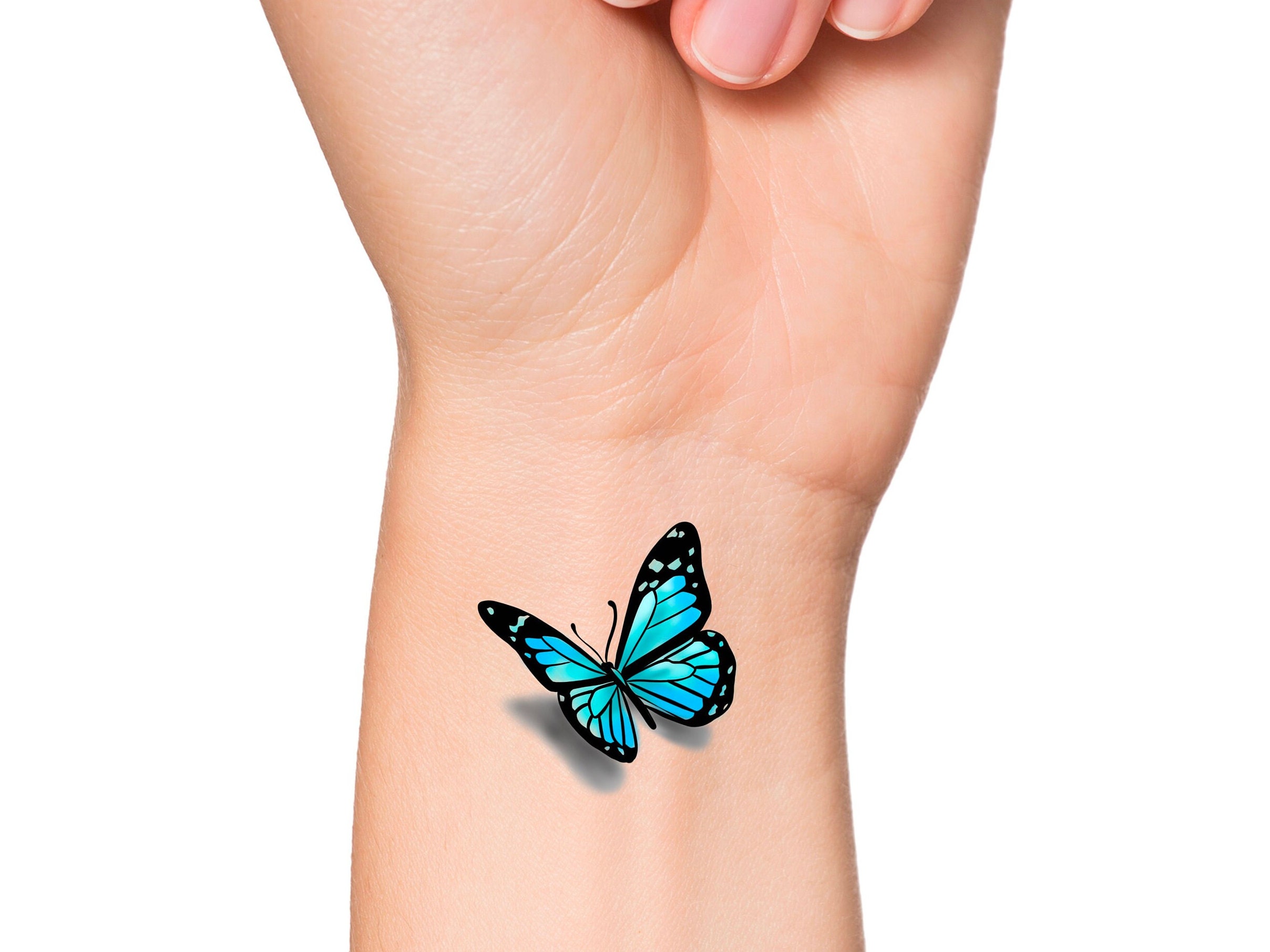Realistic 3D Butterfly Tattoo Idea