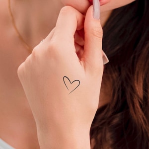 Small Heart Temporary Tattoo