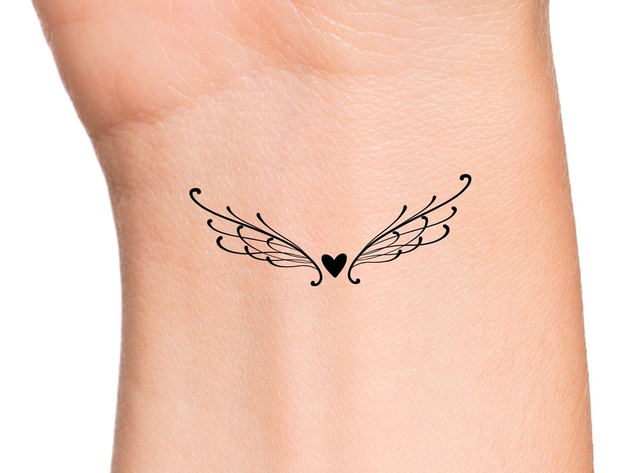Flying Guardian Angel Tattoo Stickers