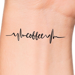 Coffee Temporary Tattoo