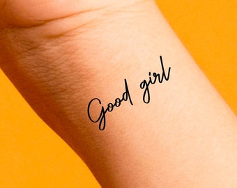 Good Girl Temporary Tattoo