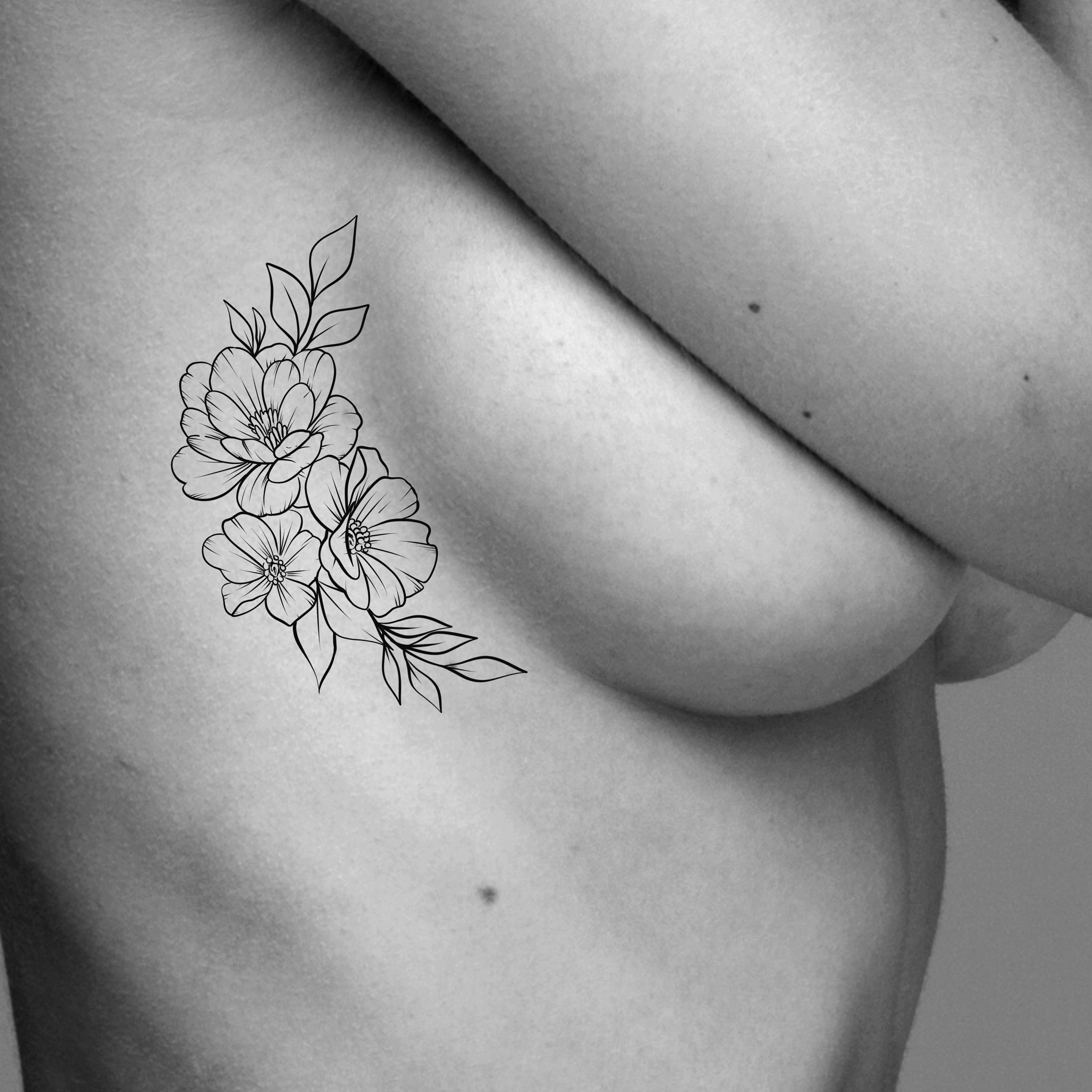 Side Boob Tattoos That Flatter Women