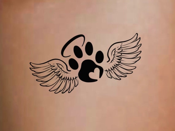 Sweet Ideas for Pet Memorial Tattoos  Pawprint tattoo Dog memorial tattoos  Dog paw tattoo