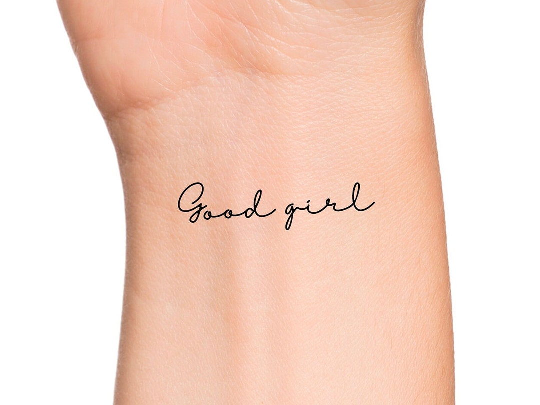 Good Girl Temporary Tattoo Etsy