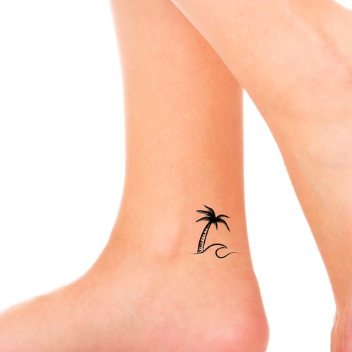 Palm Tree Wave Temporary Tattoo / Palm Tree Temp Tattoo / - Etsy Sweden Palm Tree Wave Temporary Tattoo / Palm Tree Temp Tattoo / - Etsy Sweden