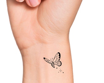 Small Butterfly Temporary Tattoo / Wrist Tattoo - Etsy Singapore