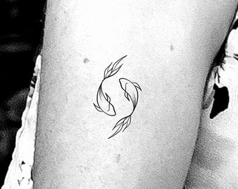 Koi Fish Temporary Tattoo