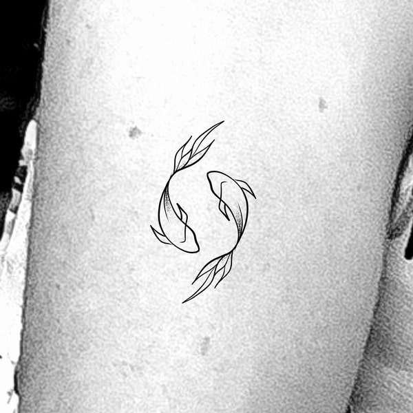 Koi Fish Temporary Tattoo