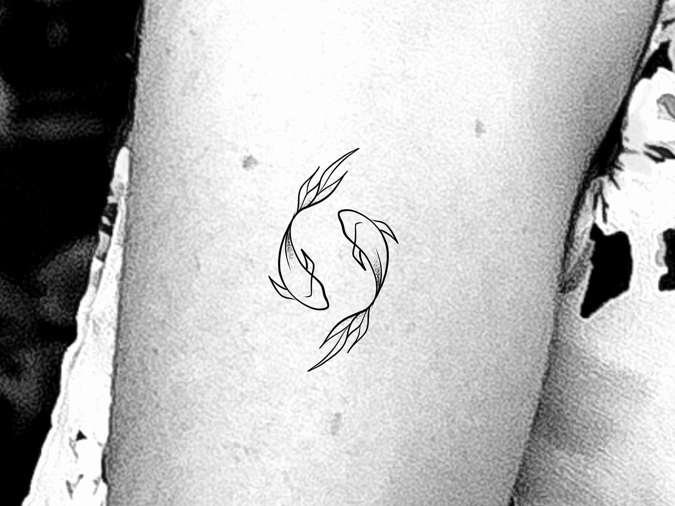 Koi Fish Temporary Tattoo - Etsy