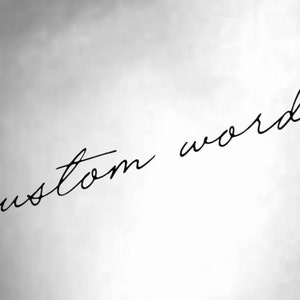 Custom Words Handwriting Temporary Tattoo