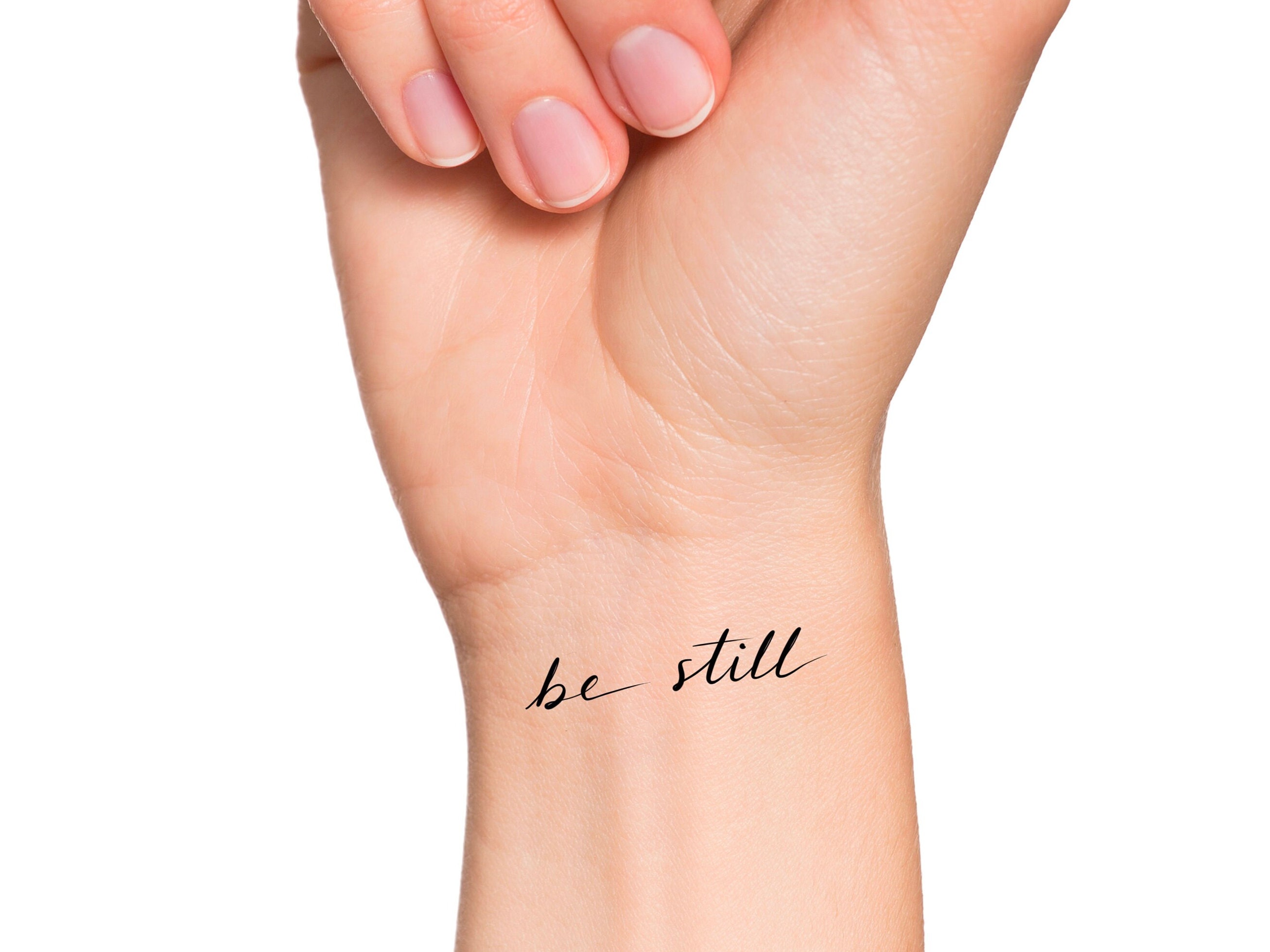 Handwritten Saying Font Be Still Tattoo Stock Illustration 1441034039   Shutterstock