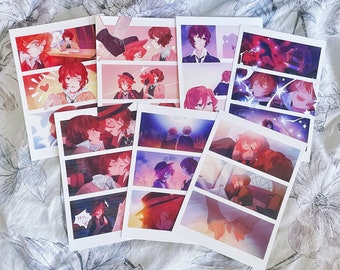 2023 Art Prints Bungou Stray Dogs Soukoku Dazai Chuuya Postcard Art Prints Anime SKK BSD