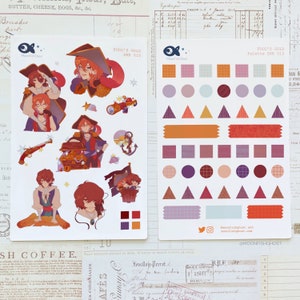 Sticker Sheets Gakuen Spring Cherry Blossoms Bungou Stray Dogs Soukoku Dazai Chuuya Anime Planner Journaling SKK BSD