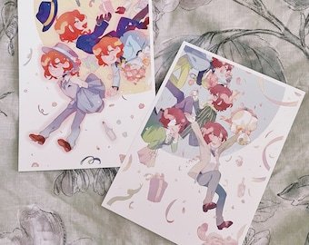 Holographic Art Mini 2021 Holo Birthday Print Fifteen Bungou Stray Dogs Soukoku Dazai Chuuya Anime Planner Illustration SKK BSD
