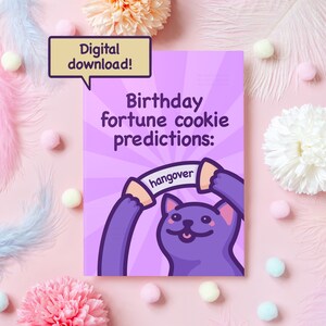 Carte d'anniversaire drôle imprimable | Téléchargement numérique instantané | Hangover Meme | Cadeau amusant pour petit ami, petite amie, mari - elle ou lui