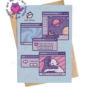 Carte d'anniversaire Vaporwave | Chaque année, elle s'améliore | Carte contextuelle Windows