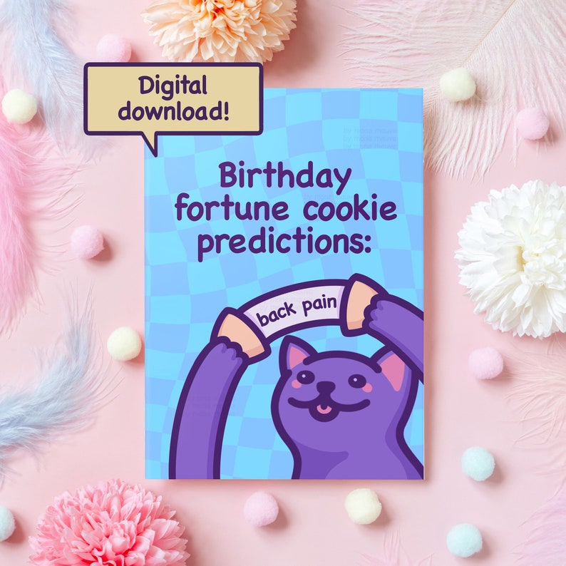 Printable Funny Birthday Card Instant Digital Download - Etsy