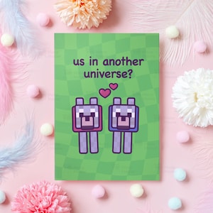 Gamer-jubileumkaart | Wij in een ander heelal? | Cadeaus voor gamers en hondenliefhebbers | Voor man, vrouw, vriend, vriendin | Cadeau voor haar of hem