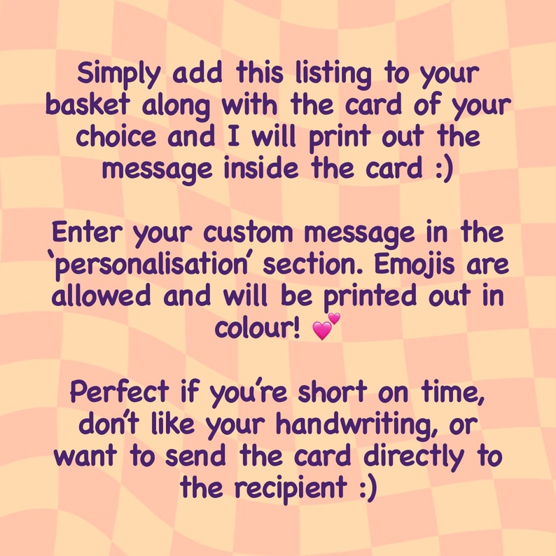 Personalized Message Inside Card: Custom Text Add-on | Mona Mauve Cards ...