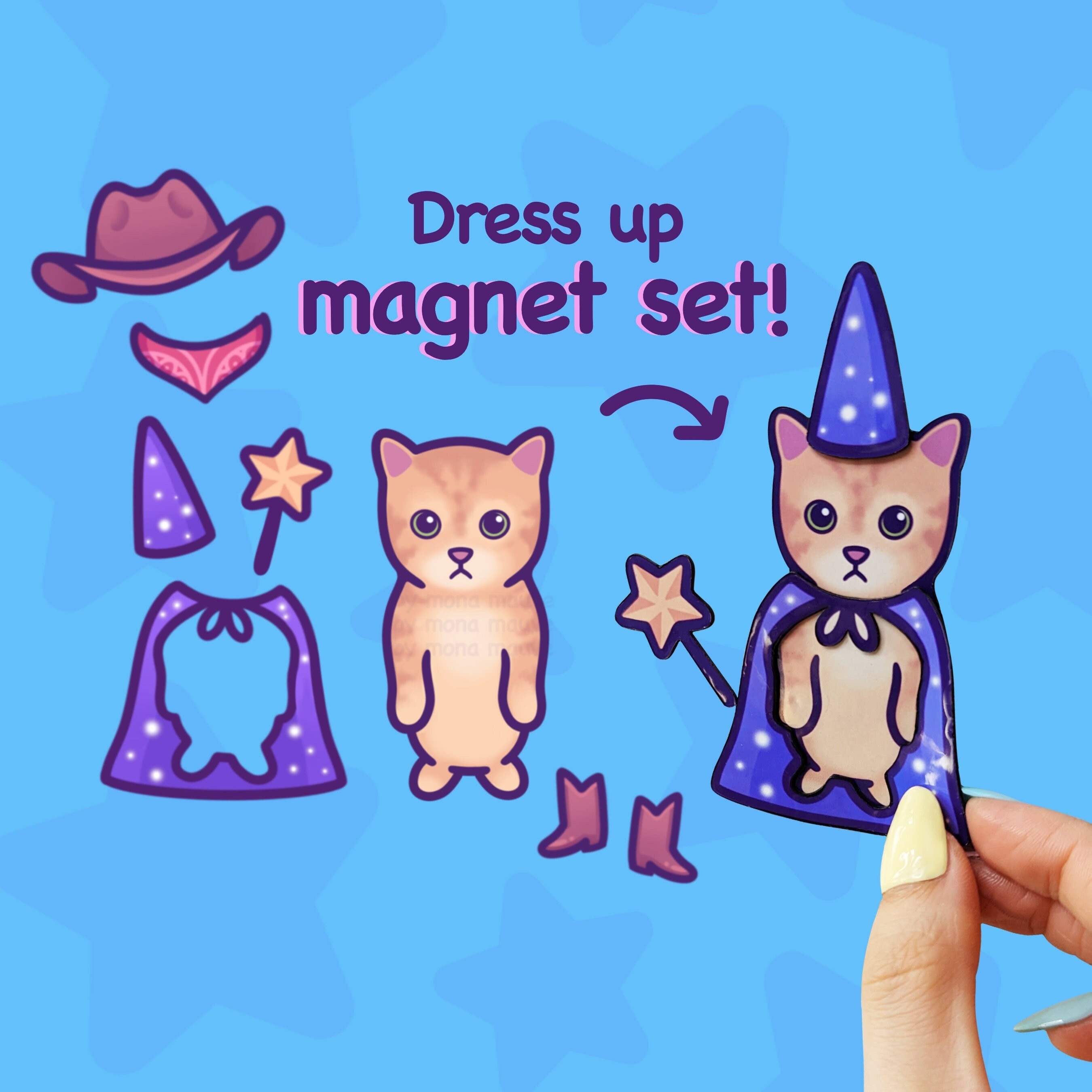 Funny Cat Fridge Magnet Set | Dress up Game | El Gato & 6 Outfits | Cute Cat  Meme | Unique Birthday or Just Because Gift | Personalised! - Etsy Ireland