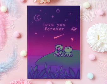 Frog Anniversary Card | Love You Forever | Cute Love, Birthday, Wedding Anniversary Card | Gift for Husband, Wife, Boyfriend - Her or Him