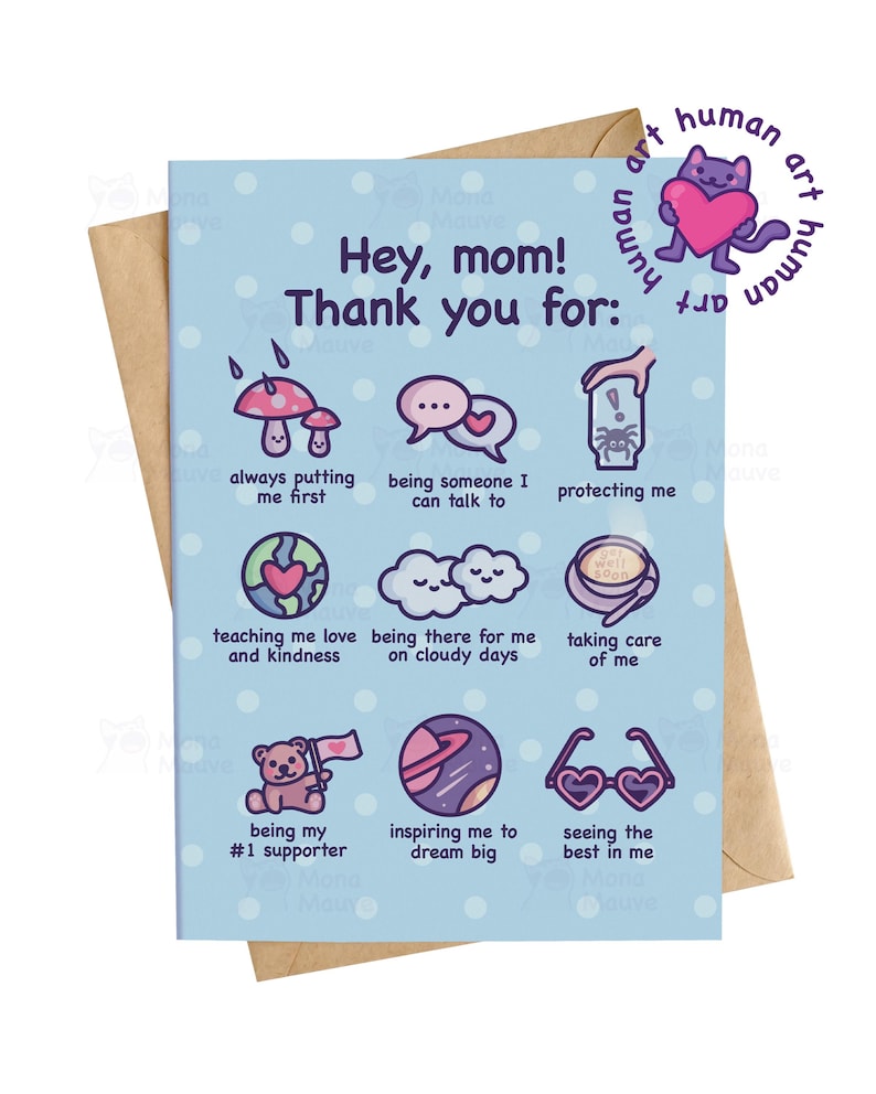 Heartfelt Card for Mum | Thank You Mum Card | Sweet Appreciation Card for Mother image 1