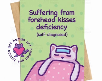 Cute Cat Anniversary Card – Wholesome Meme Love Card for Boyfriend or Girlfriend, Funny Romantic Card for Him Her