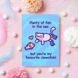 Grappige verjaardagskaart kat | Jij bent mijn favoriete anemoonvis | Leuk cadeau voor man, vrouw, vriend, vriendin, partner - haar of hem
