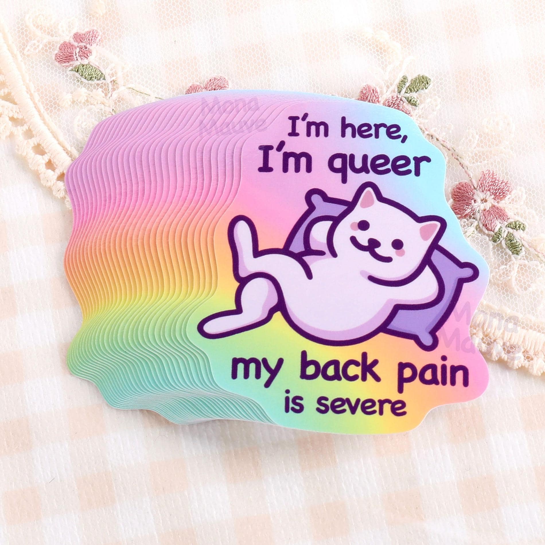Funny Cat Meme Vinyl Sticker: LGBTQ+ Pride Rainbow | Waterproof - Etsy