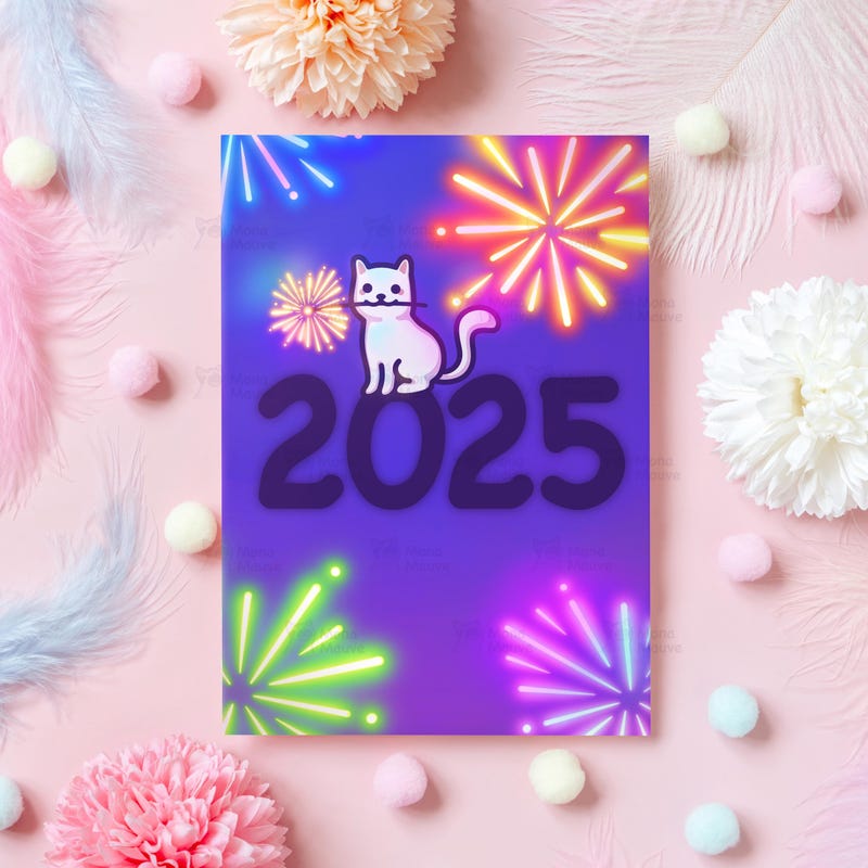 New Year Wishes Card Etsy Canada