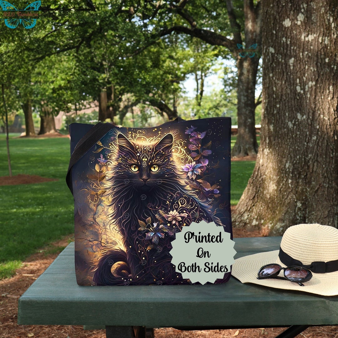 Black Cat Wonderland WN0711013CL Quilted Tote Bag main image 0