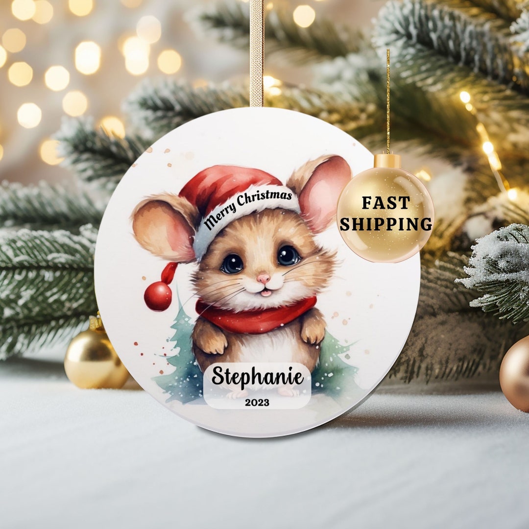 Chinchilla Christmas Ornament 