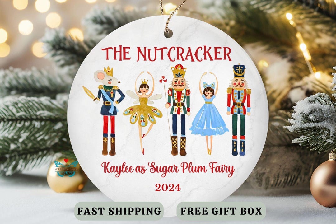 Nutcracker Ornament Personalized, Nutcracker Ballet Custom Keepsake ...