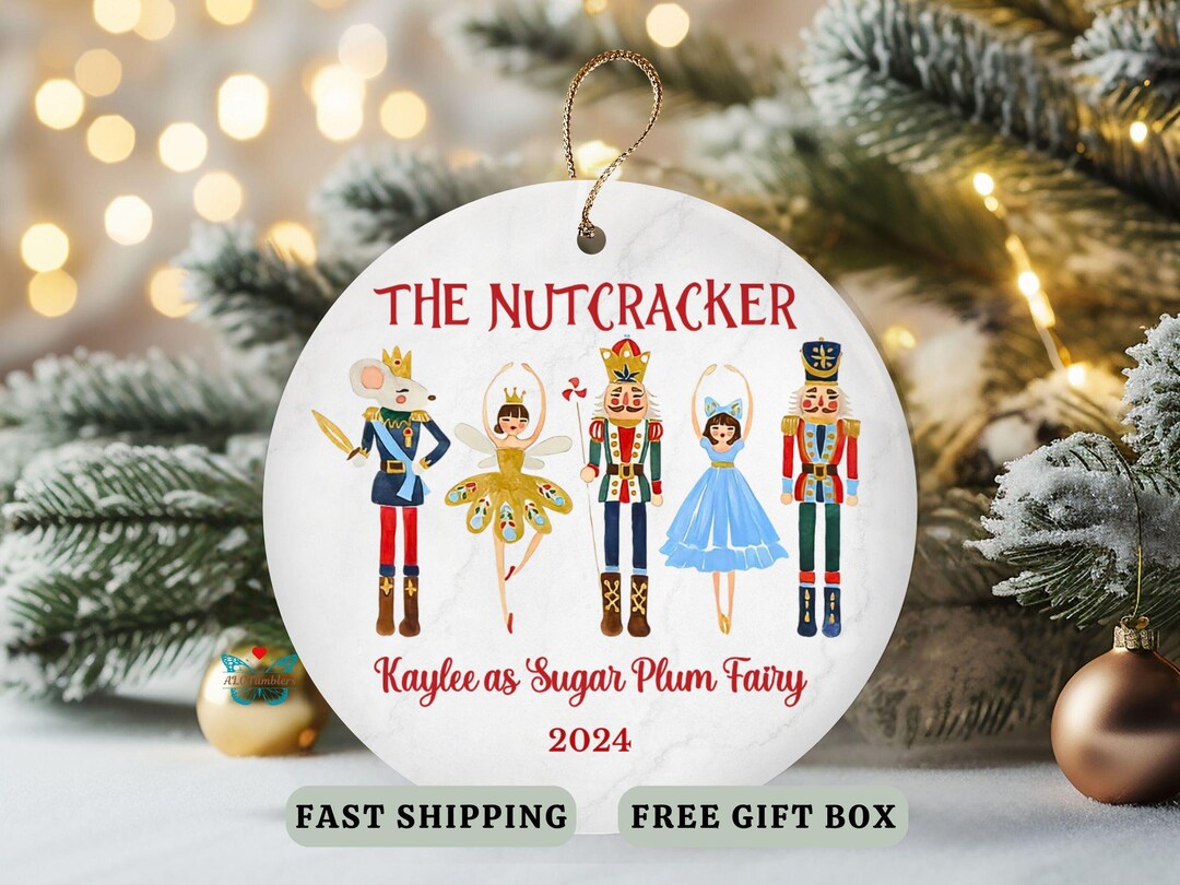Nutcracker Ornament Personalized, Nutcracker Ballet Custom Keepsake ...