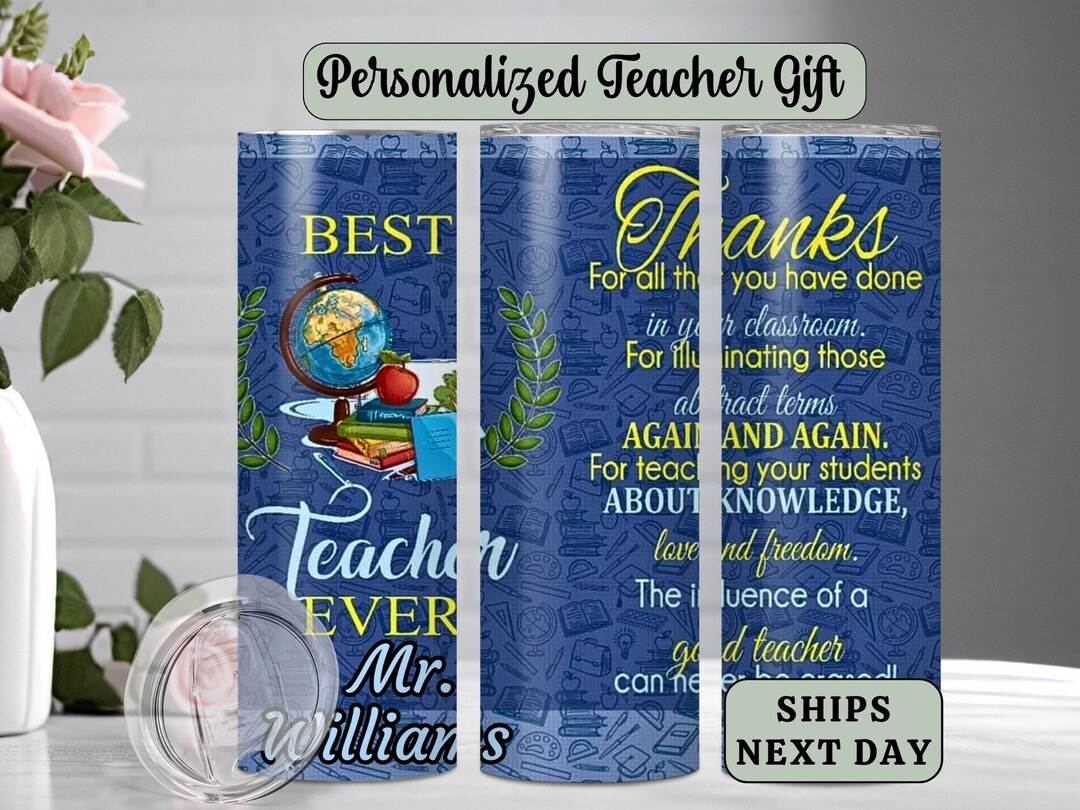 Custom Teacher Appreciation Gift From Student End of Year Gift Ideas ...