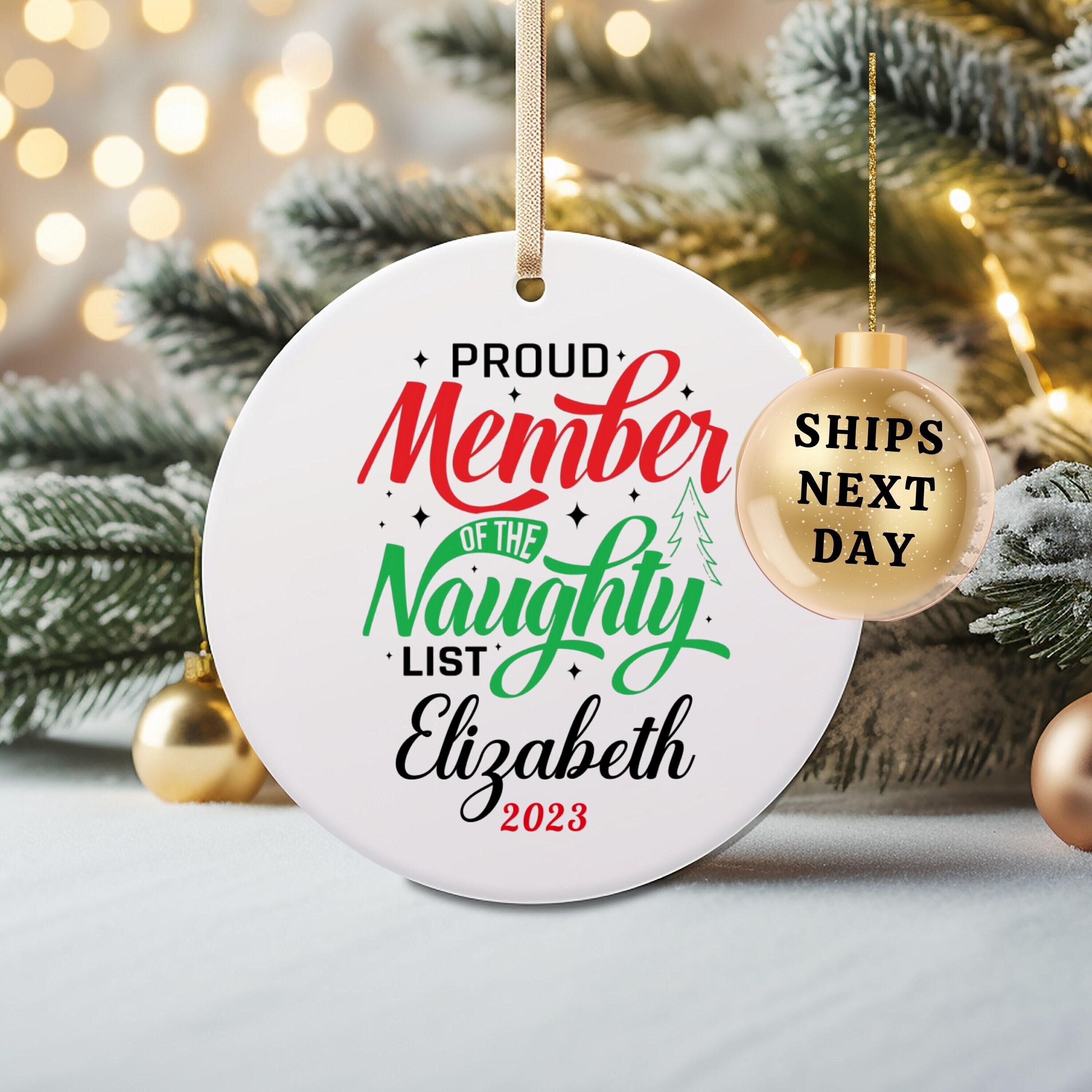 Someone's Been Naughty --SUS Among Us Personalized Ornament – Sugar Locks