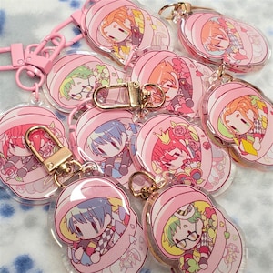 Ciondoli in acrilico Heartslabyul Gashapon da 2" (LEGGI LA DESCRIZIONE)