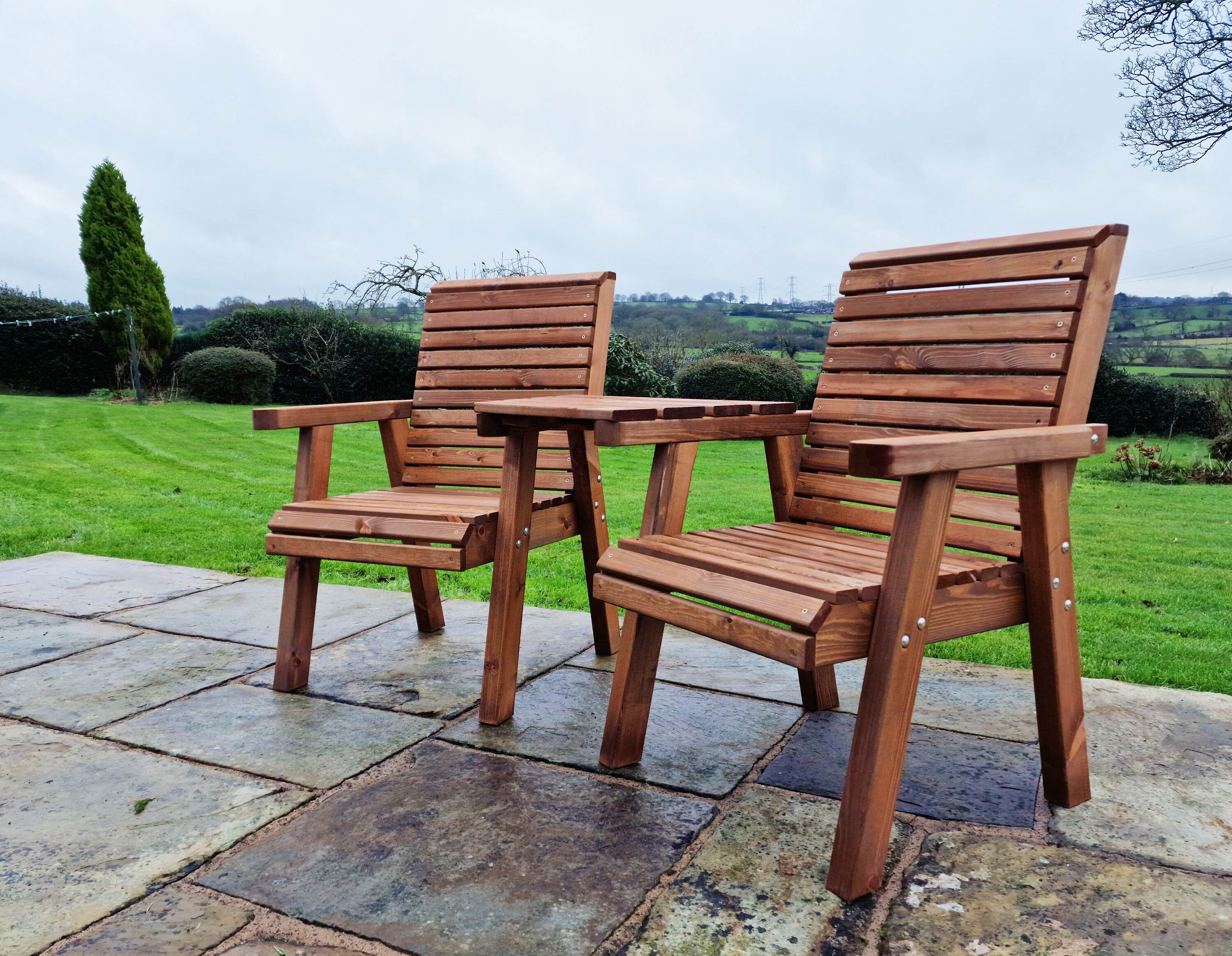 Wooden Love Seats Garden Chairs Loveseat Etsy UK