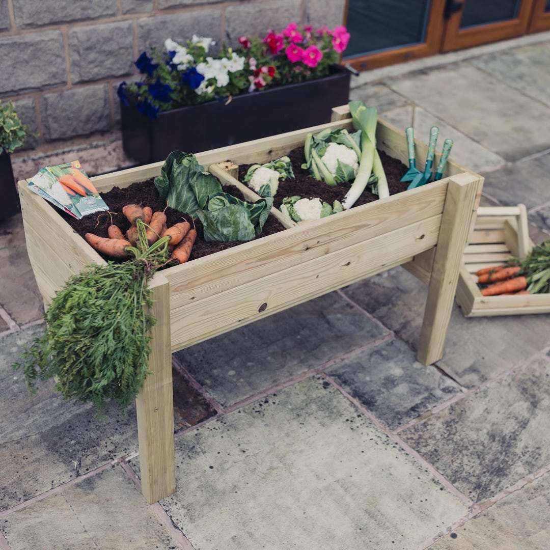 Green Trough Riser Veggie Riser- 1m Raised Planter- Vegetable Trough - Etsy UK