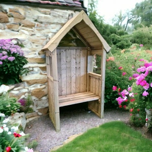 Garden Arbour, wooden arbour