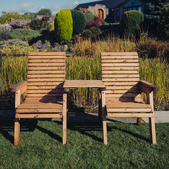 Ready assembled garden love seat sale