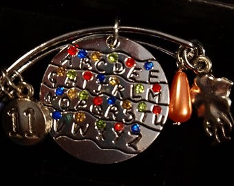 Bracelet jonc inspiré de Stranger Things