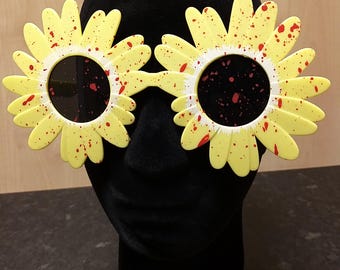 Clobbered Arty Clown Glasses Horn Bloody Terrified Christmas