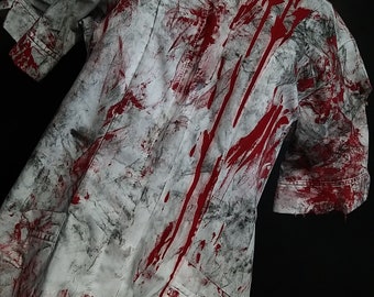Infirmière écrasée mort-vivante Halloween Cosplay fait main fait main effrayant gothique OOAK Costume Zombie