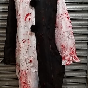 Clobbered Arty Clown Halloween Cosplay (Slim Fit) Horror Distressed And Bloody