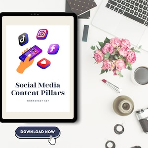 Conjunto de hojas de trabajo de pilares de contenido perfecto para planificar su negocio