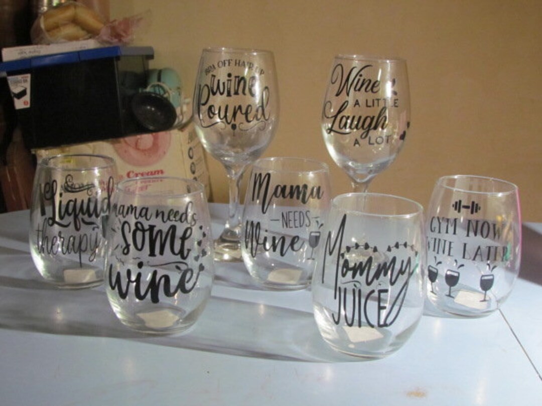 Personalized Wine Glasses Etsy