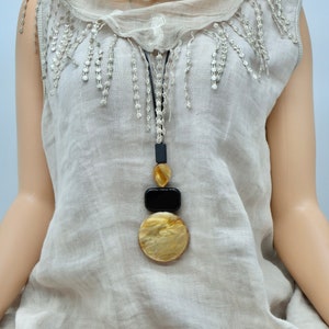 Lovely caramel coloured bold necklace, statement necklace ,chunky necklace